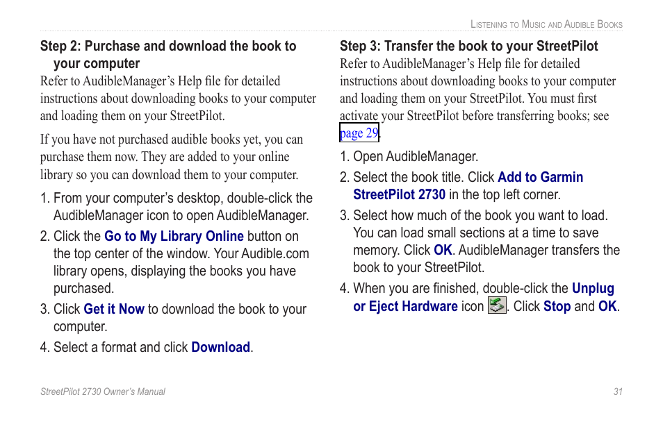 Garmin StreetPilot 2730 User Manual | Page 39 / 68