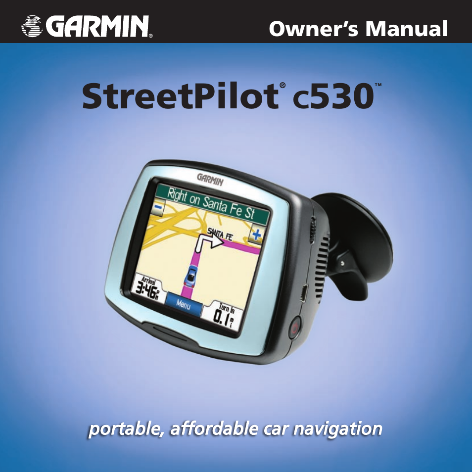 Garmin StreetPilot c530 User Manual | 40 pages