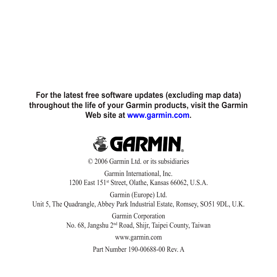 Garmin StreetPilot c530 User Manual | Page 40 / 40