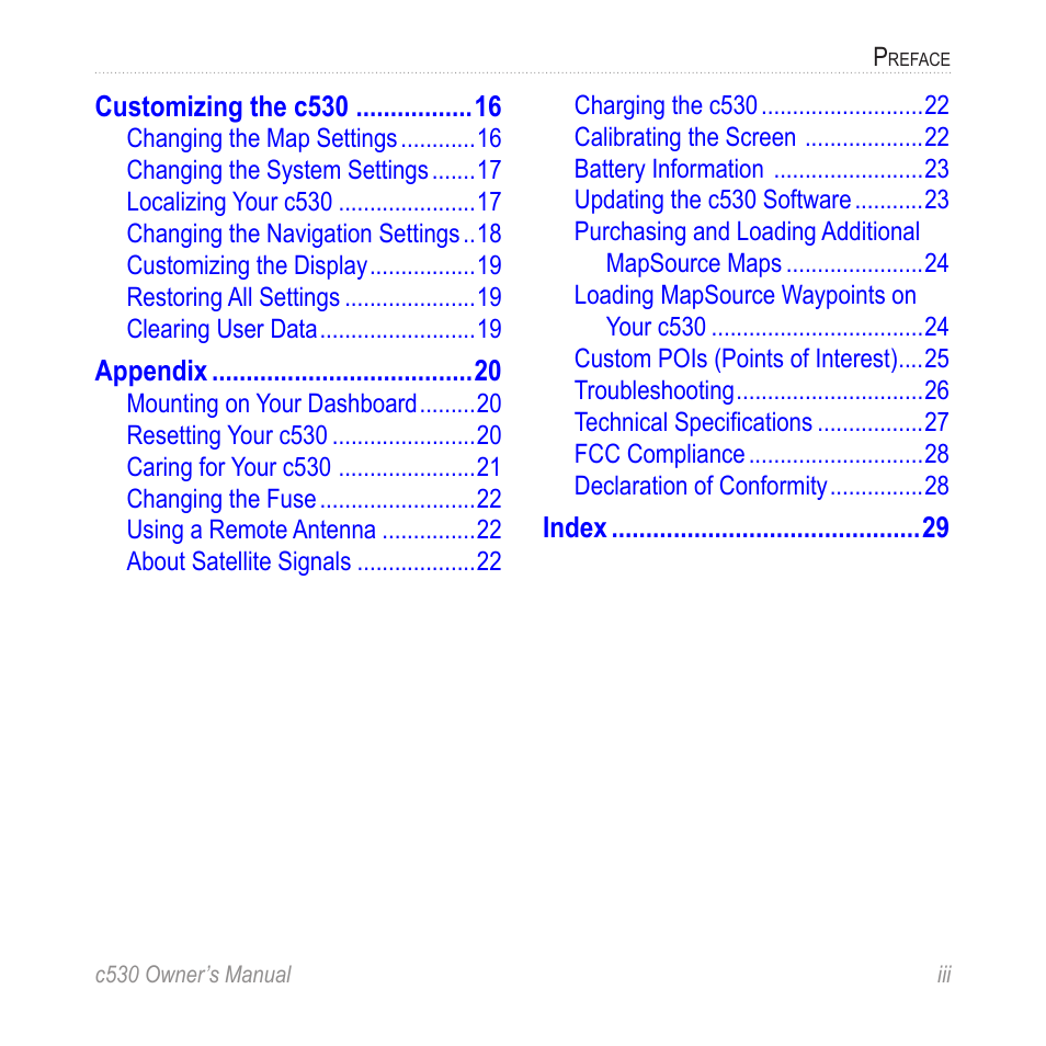 Garmin StreetPilot c530 User Manual | Page 5 / 40