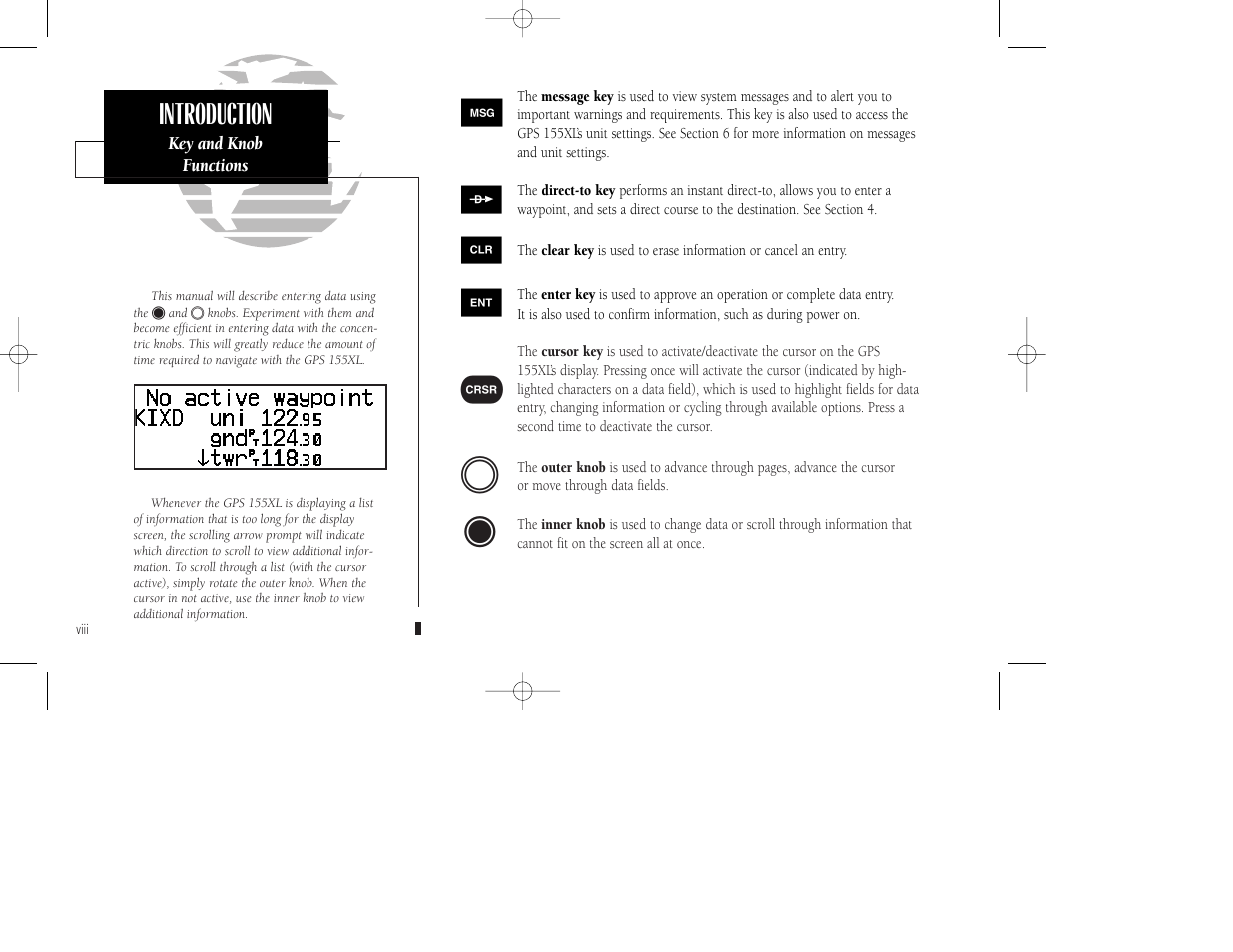 Introduction | Garmin GPS 155XL TSO User Manual | Page 10 / 146