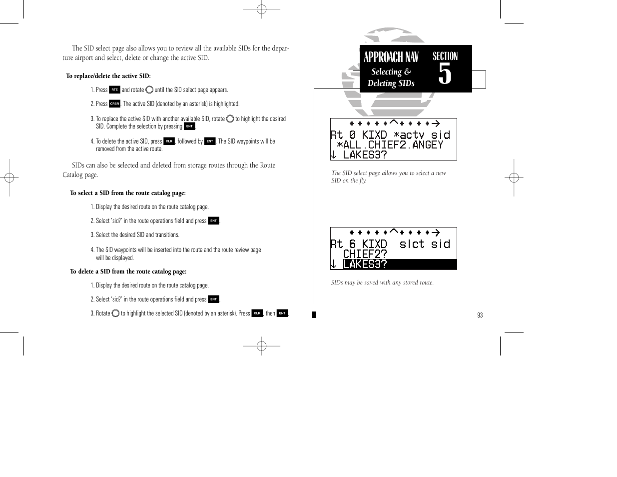 Approach nav | Garmin GPS 155XL TSO User Manual | Page 103 / 146