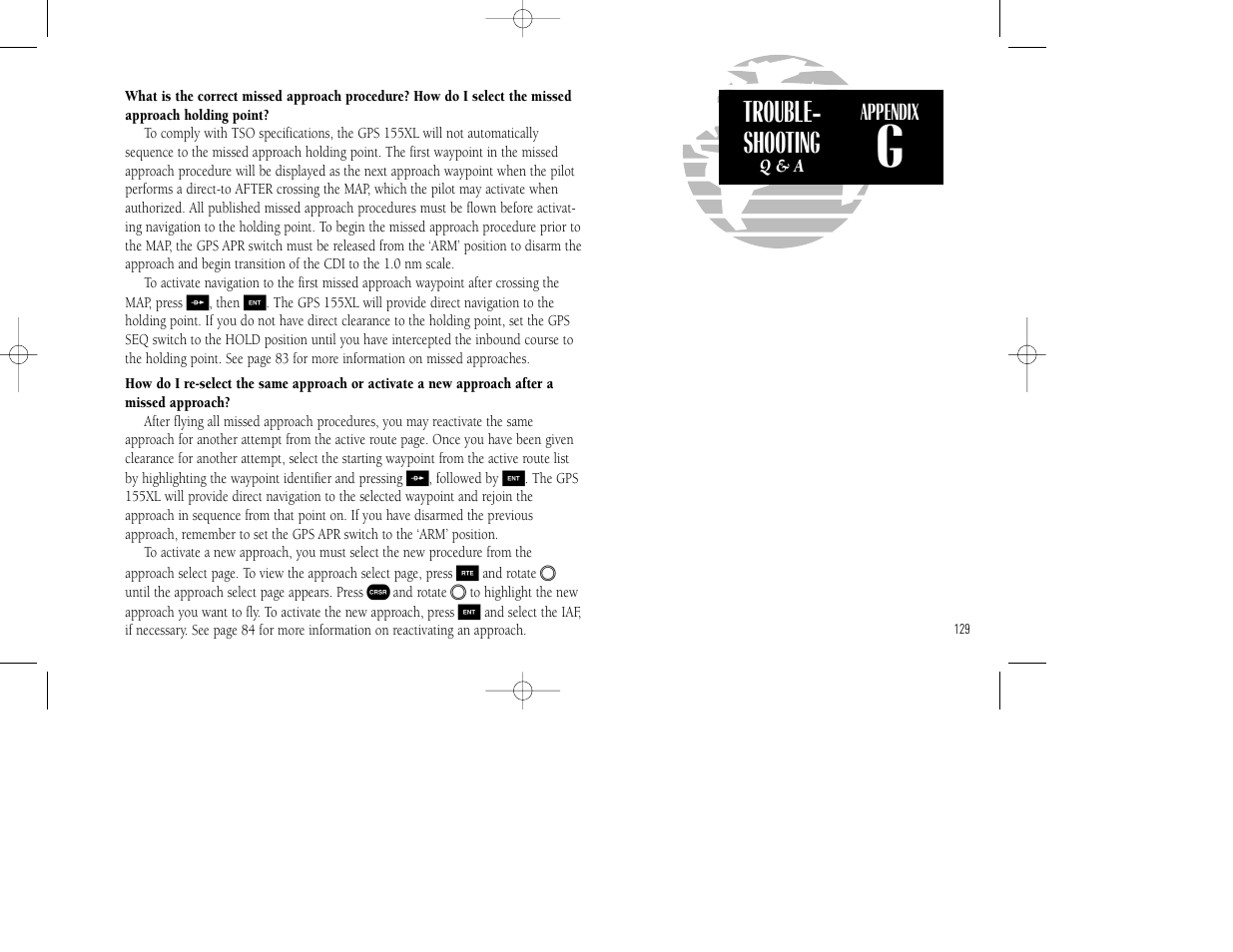 Trouble- shooting | Garmin GPS 155XL TSO User Manual | Page 139 / 146