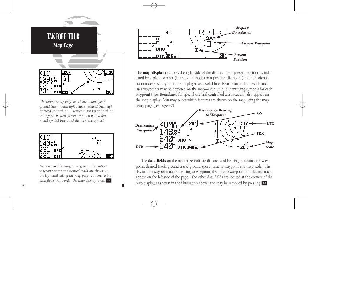 Takeoff tour | Garmin GPS 155XL TSO User Manual | Page 16 / 146