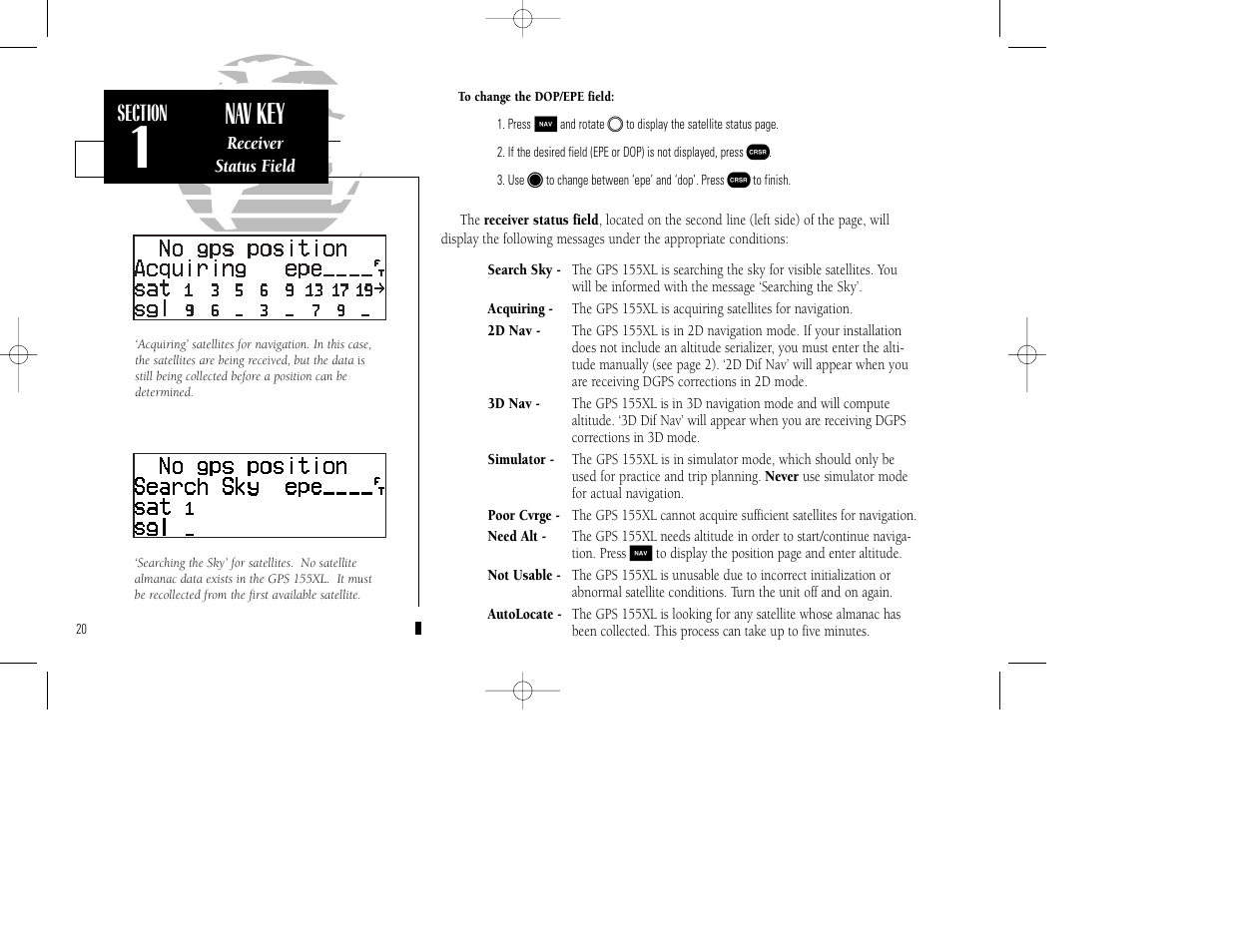 Nav key | Garmin GPS 155XL TSO User Manual | Page 30 / 146
