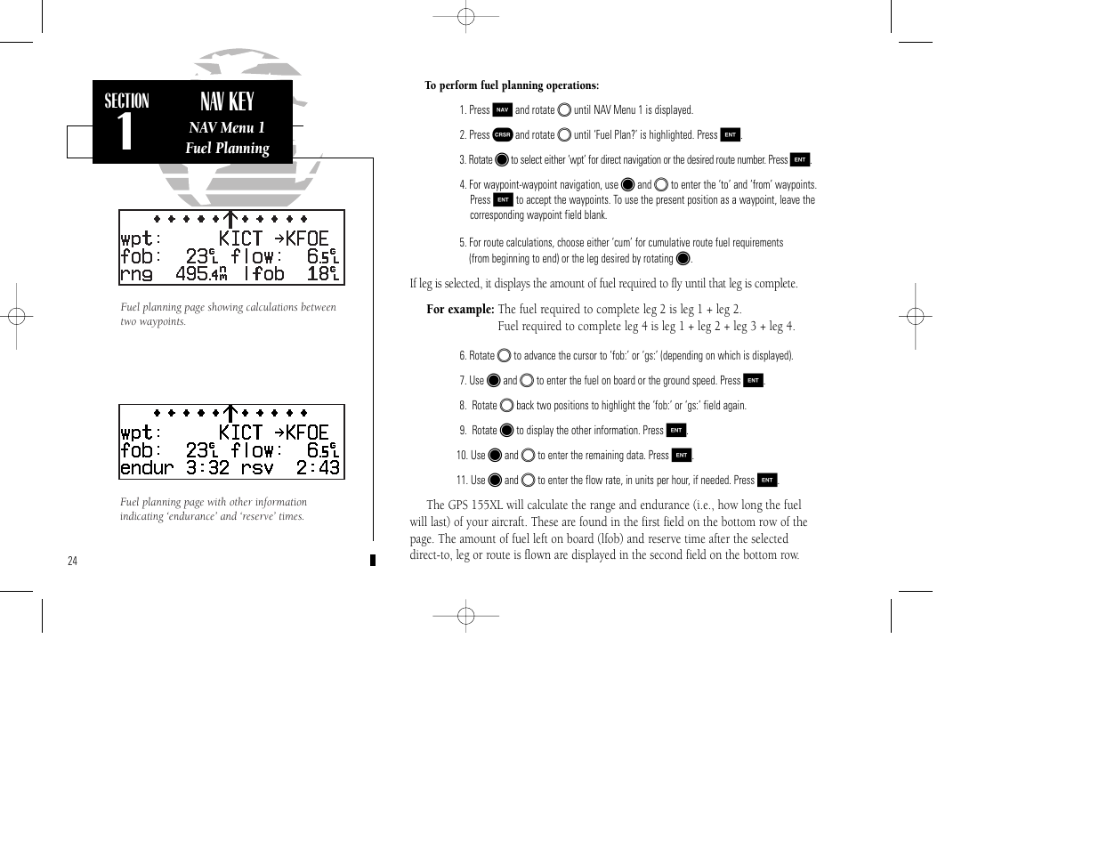 Nav key | Garmin GPS 155XL TSO User Manual | Page 34 / 146