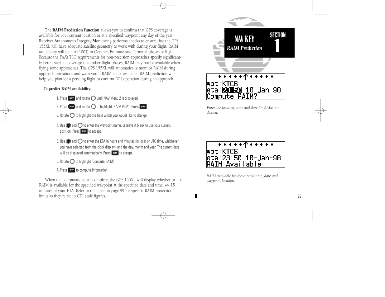 Nav key | Garmin GPS 155XL TSO User Manual | Page 39 / 146