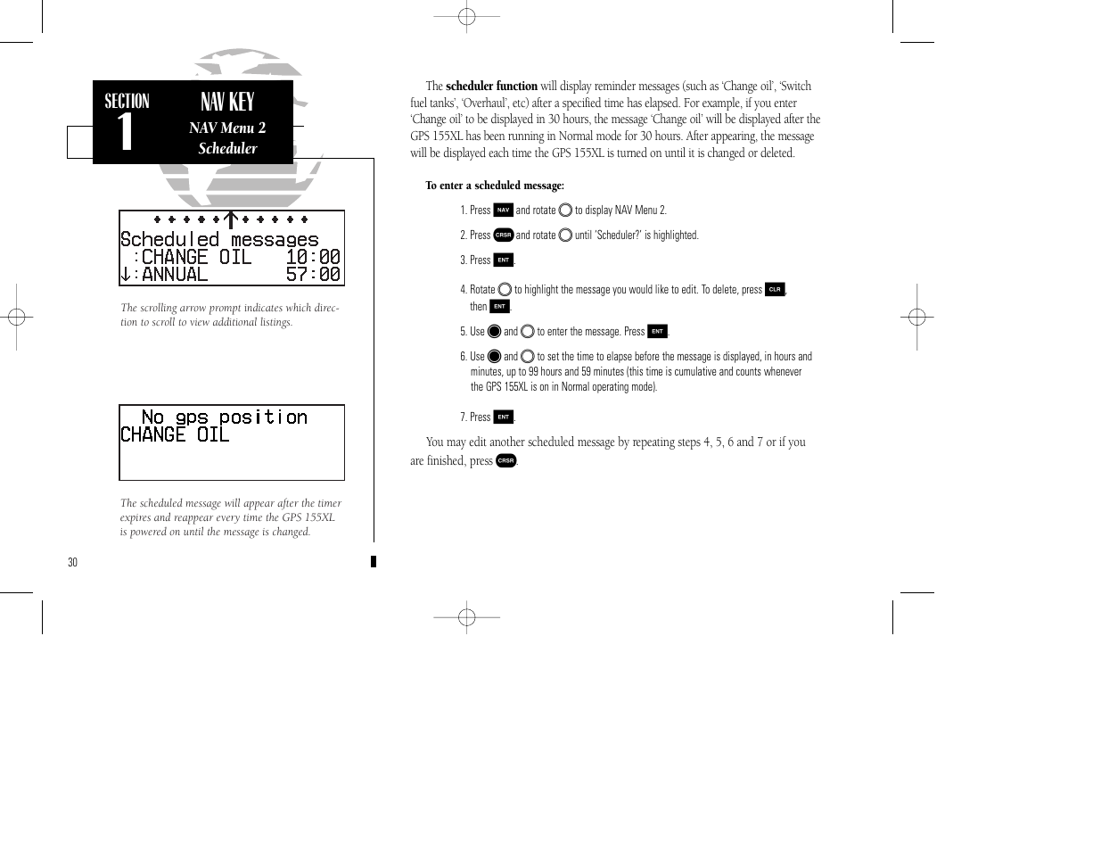 Nav key | Garmin GPS 155XL TSO User Manual | Page 40 / 146