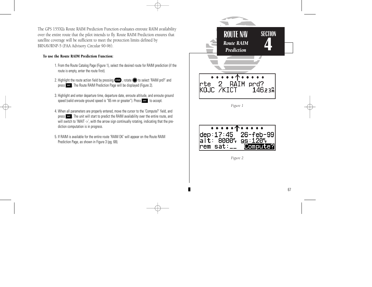 Route nav | Garmin GPS 155XL TSO User Manual | Page 77 / 146