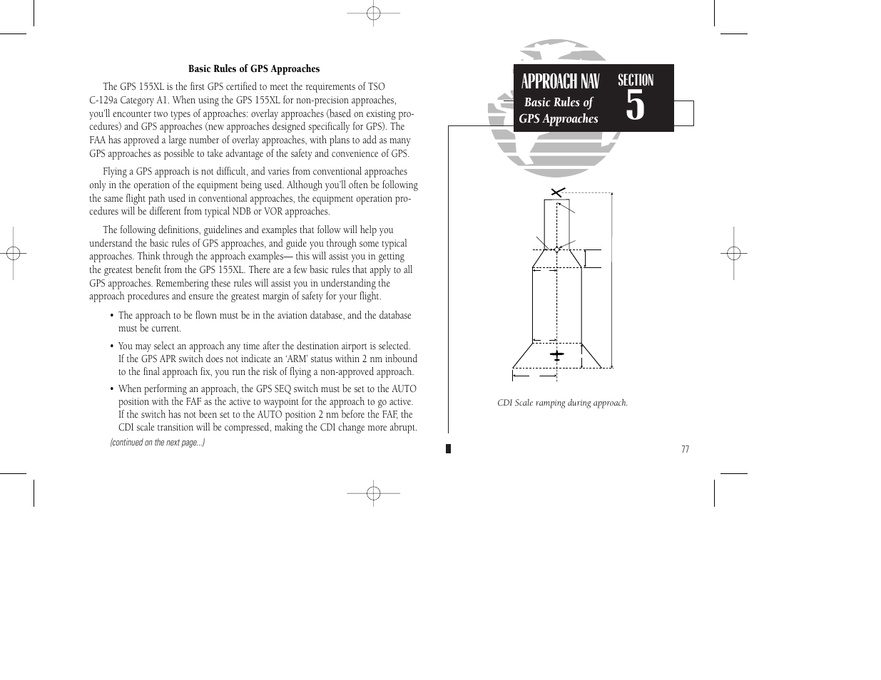 Approach nav | Garmin GPS 155XL TSO User Manual | Page 87 / 146