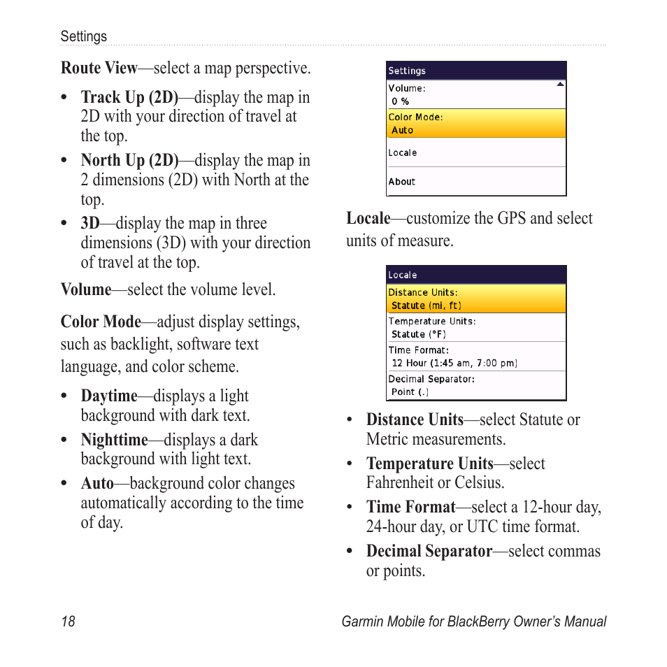 Garmin Mobile for BlackBerry User Manual | Page 22 / 28