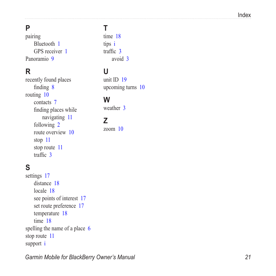 Garmin Mobile for BlackBerry User Manual | Page 25 / 28