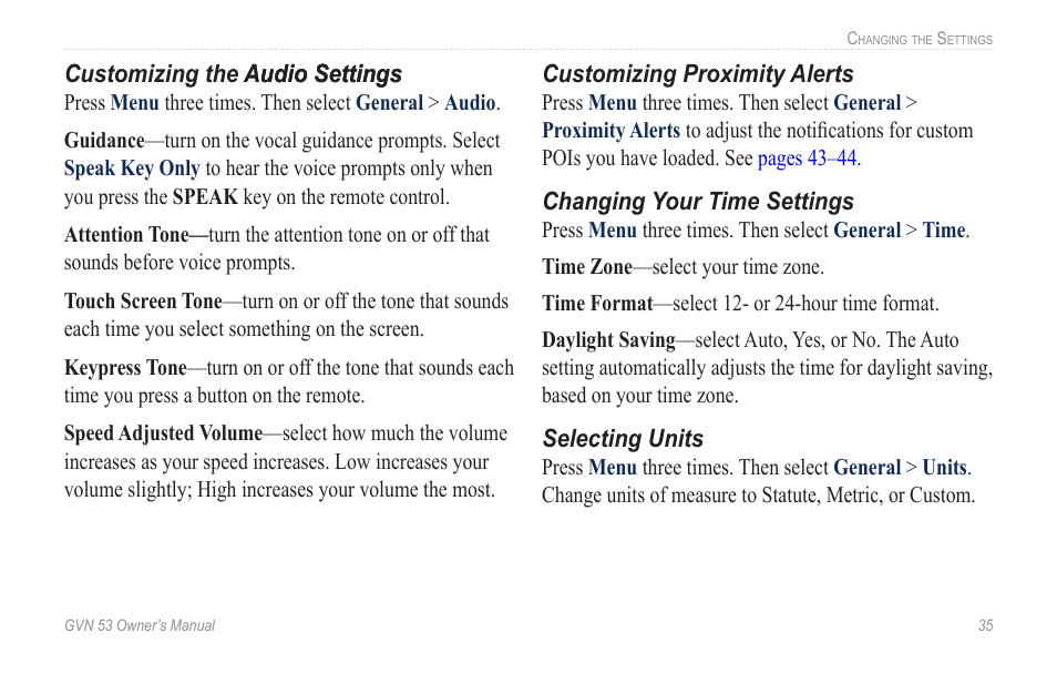 For more information | Garmin GVN 53 User Manual | Page 41 / 58