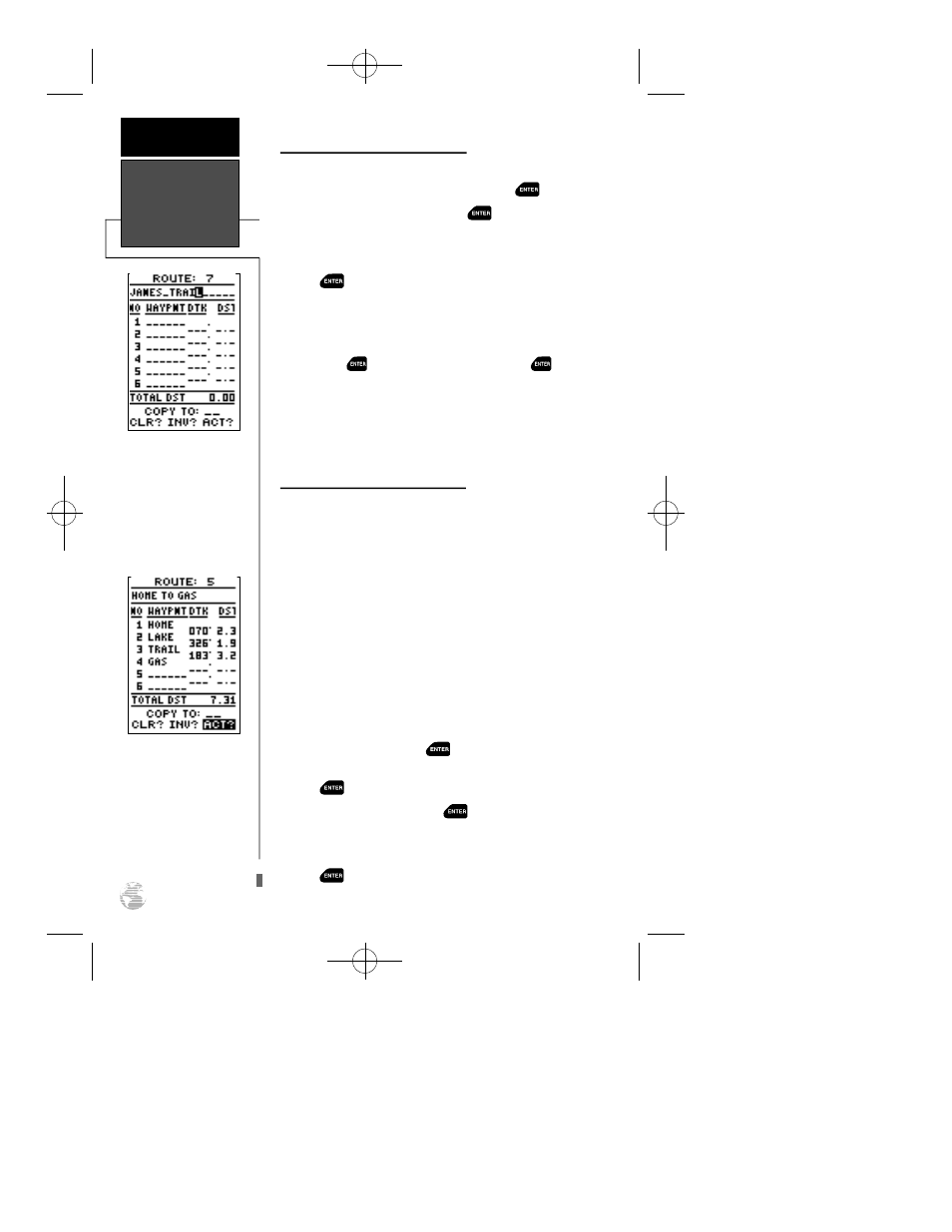 Using routes | Garmin GPS 12XL User Manual | Page 32 / 66