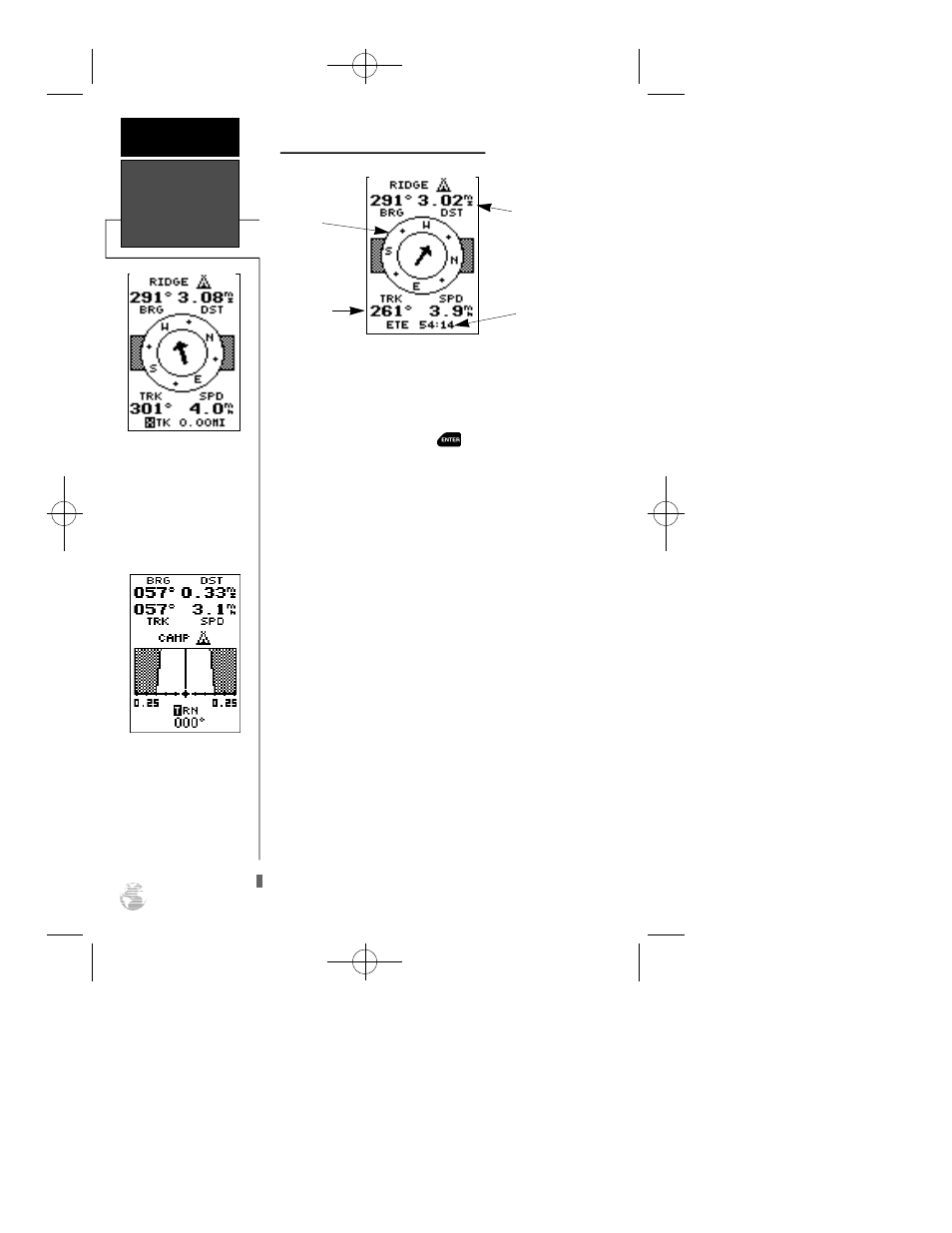Navigation pages | Garmin GPS 12XL User Manual | Page 36 / 66