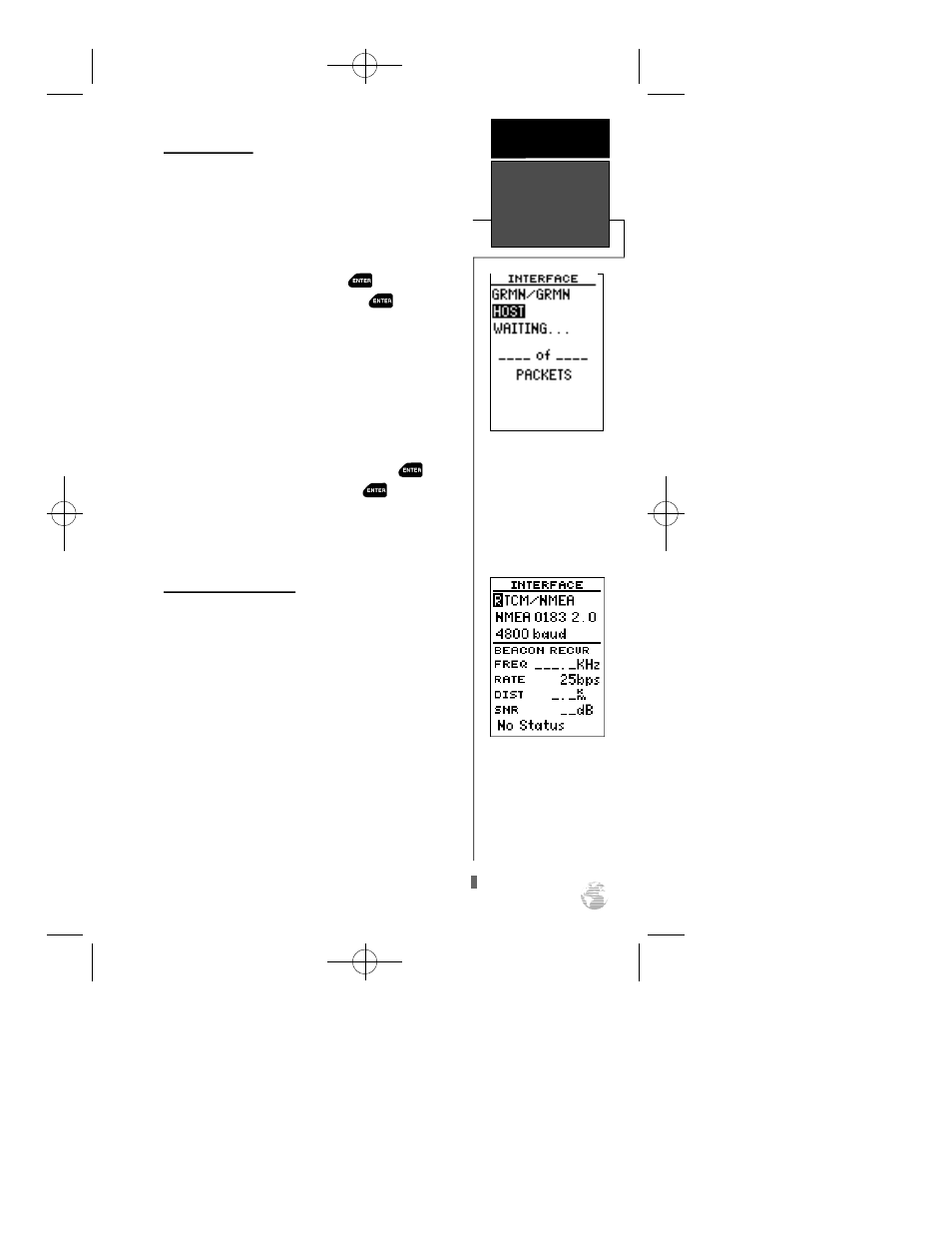 Interface setup & dgps | Garmin GPS 12XL User Manual | Page 51 / 66