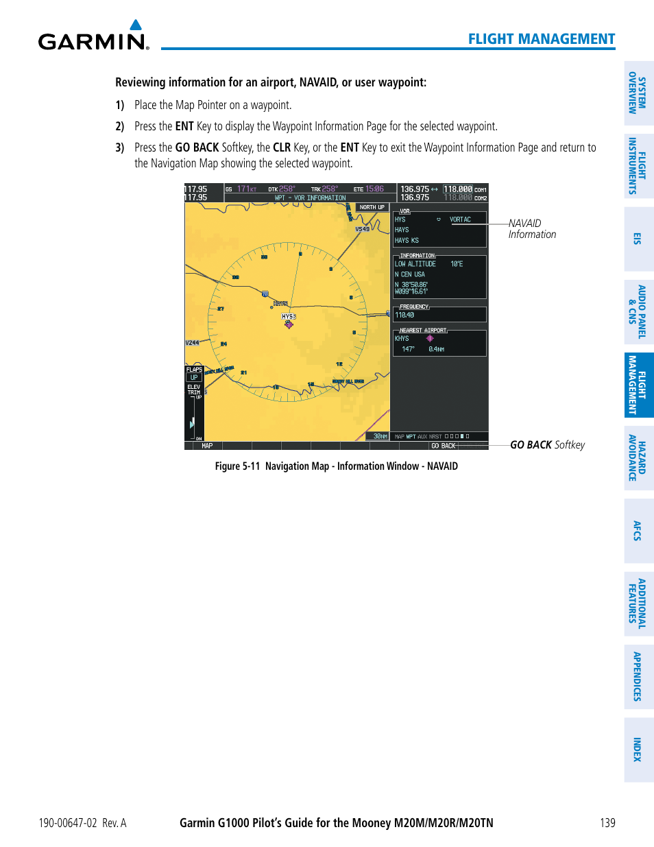 Flight management | Garmin G1000 Mooney M20TN User Manual | Page 153 / 524