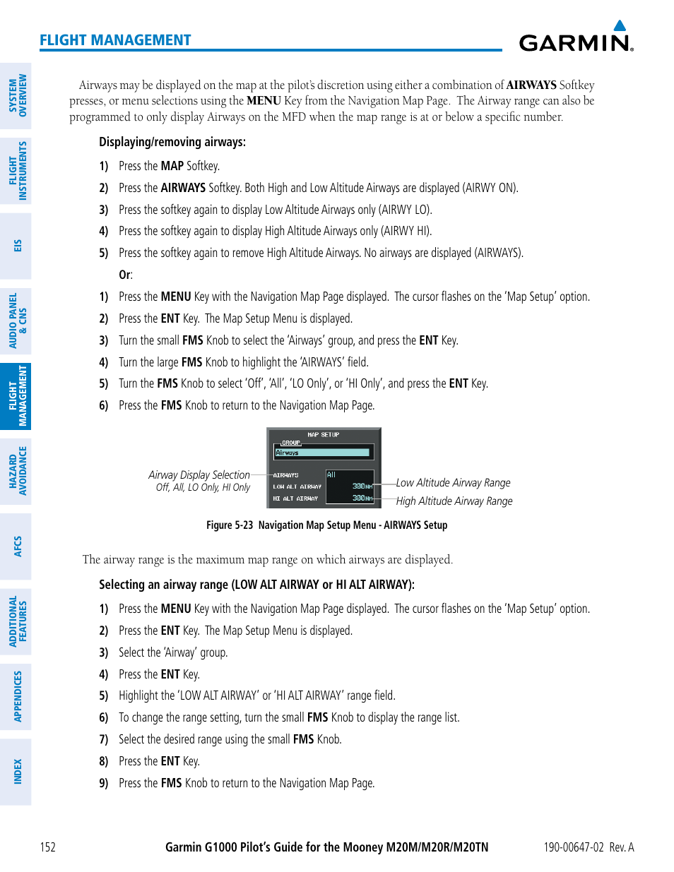 Flight management | Garmin G1000 Mooney M20TN User Manual | Page 166 / 524