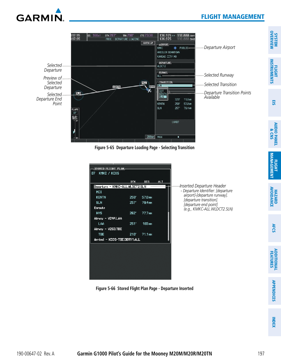 Flight management | Garmin G1000 Mooney M20TN User Manual | Page 211 / 524