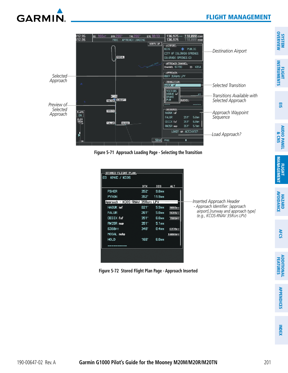 Flight management | Garmin G1000 Mooney M20TN User Manual | Page 215 / 524