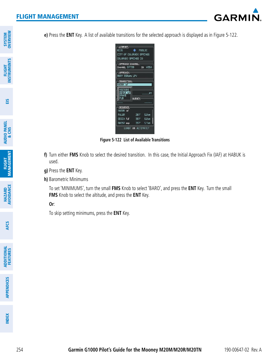 Flight management | Garmin G1000 Mooney M20TN User Manual | Page 268 / 524