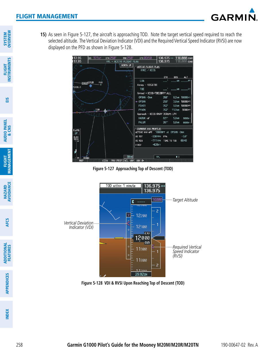 Flight management | Garmin G1000 Mooney M20TN User Manual | Page 272 / 524