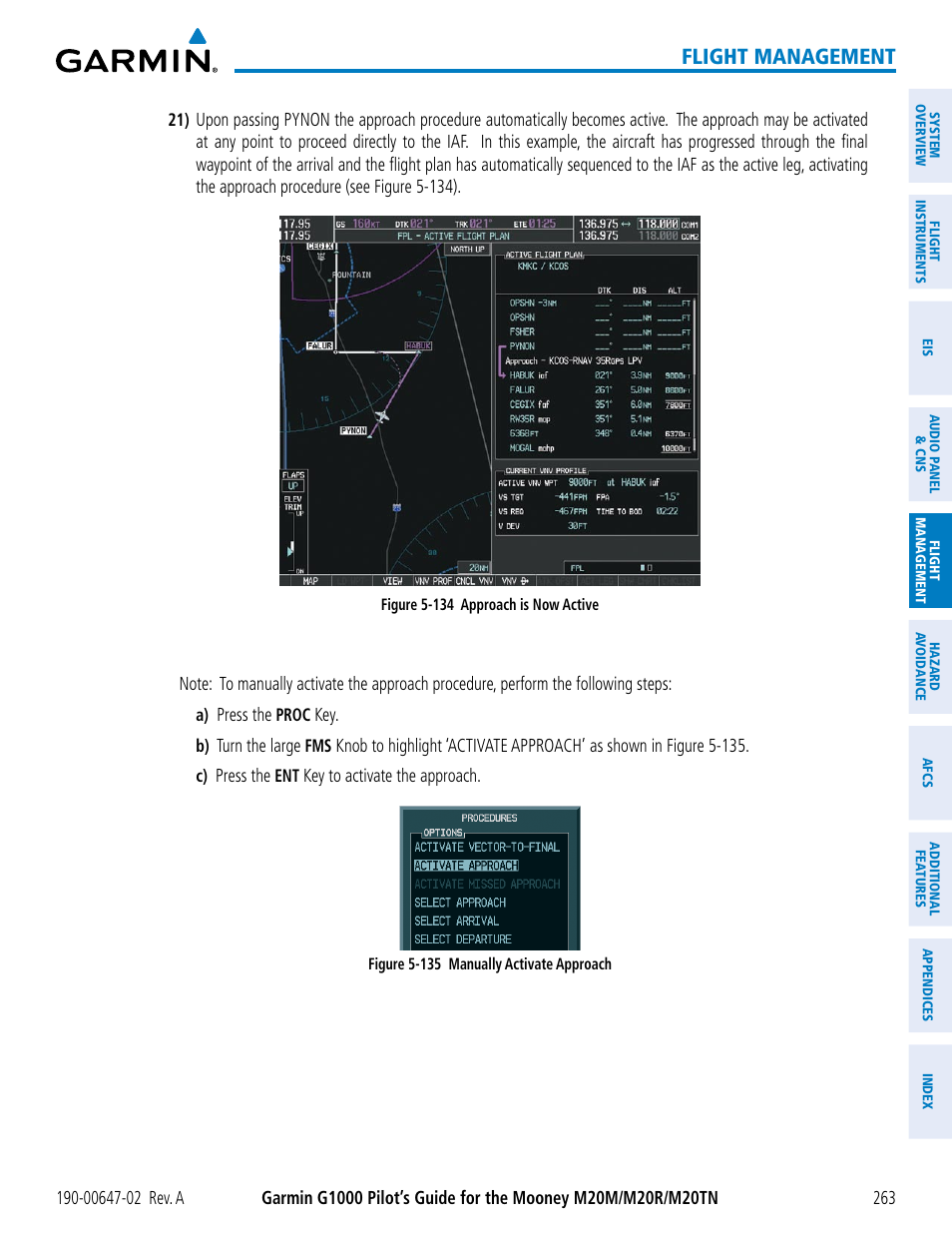 Flight management | Garmin G1000 Mooney M20TN User Manual | Page 277 / 524