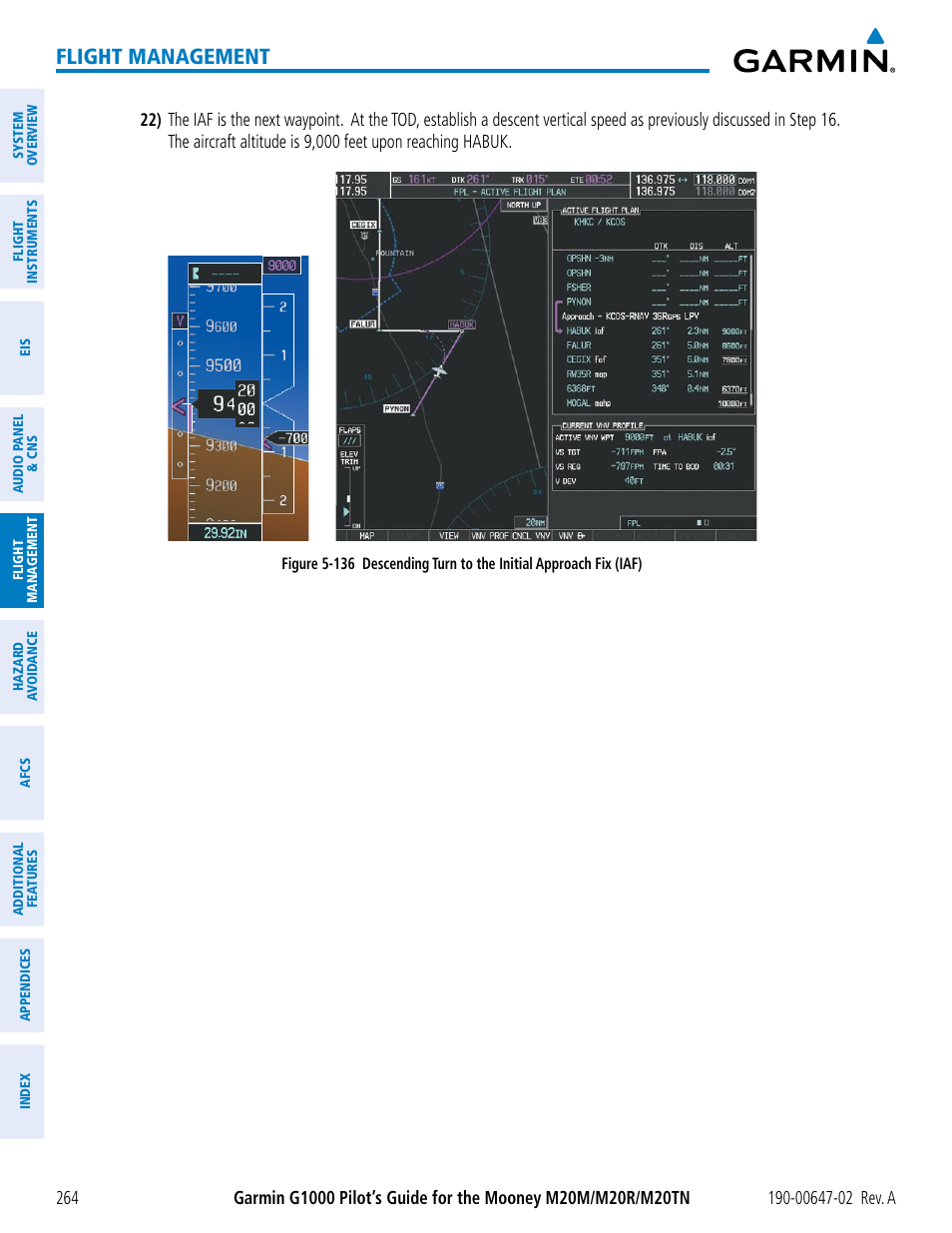 Flight management | Garmin G1000 Mooney M20TN User Manual | Page 278 / 524