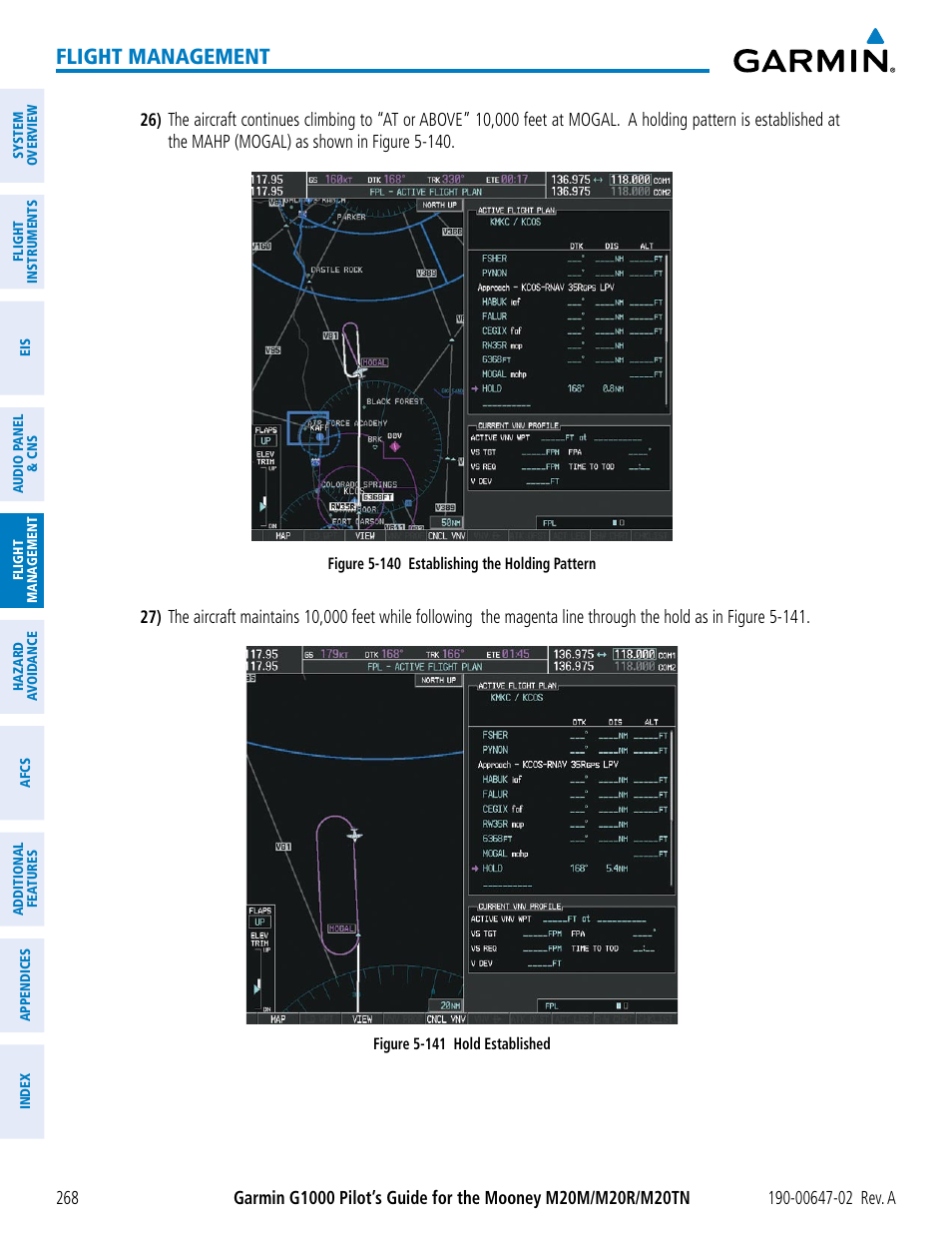 Flight management | Garmin G1000 Mooney M20TN User Manual | Page 282 / 524