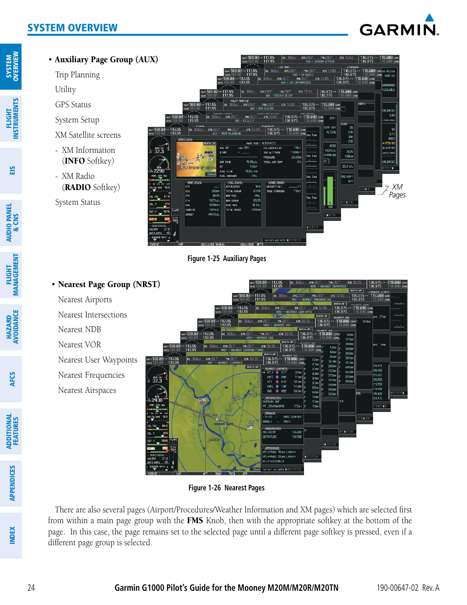 System overview | Garmin G1000 Mooney M20TN User Manual | Page 38 / 524