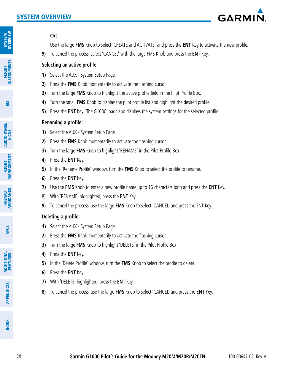 System overview | Garmin G1000 Mooney M20TN User Manual | Page 42 / 524