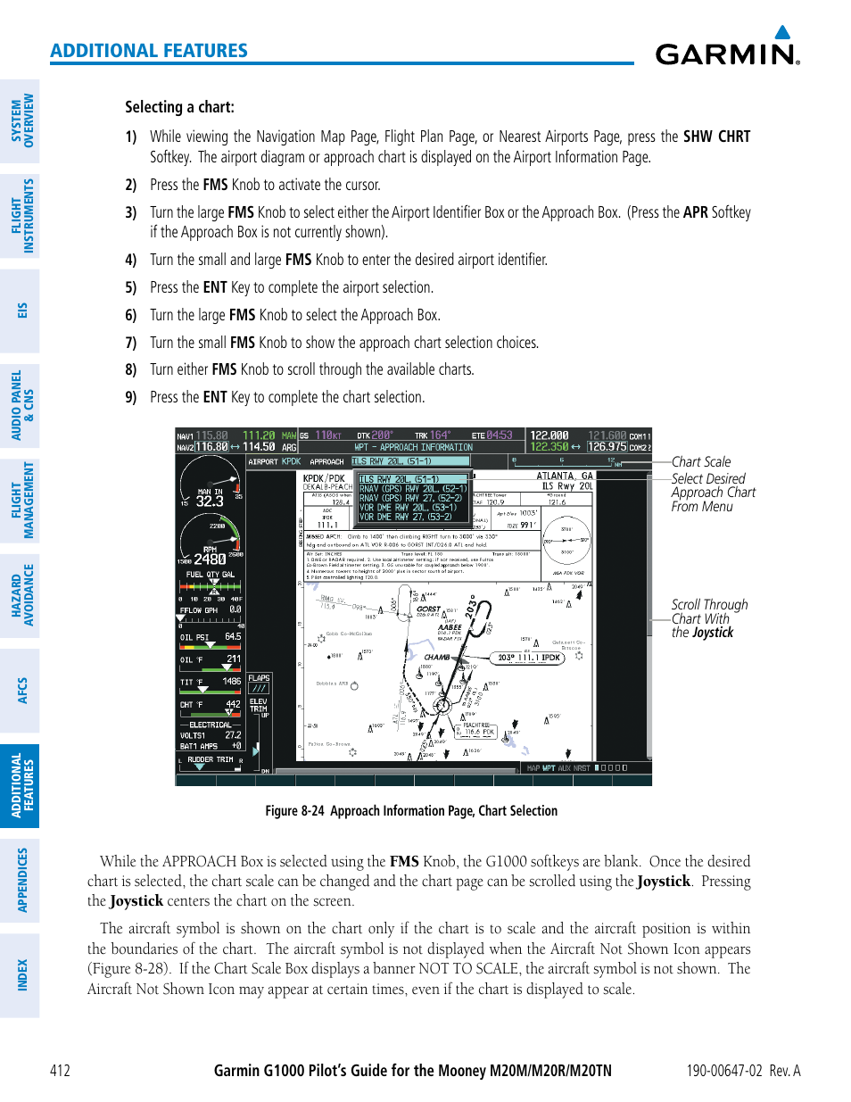 Additional features | Garmin G1000 Mooney M20TN User Manual | Page 426 / 524