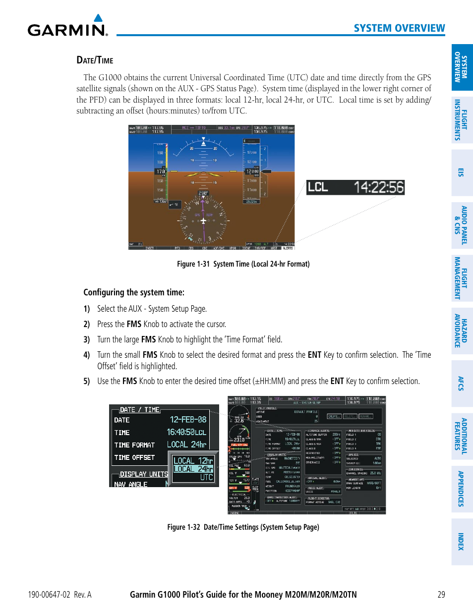 System overview | Garmin G1000 Mooney M20TN User Manual | Page 43 / 524