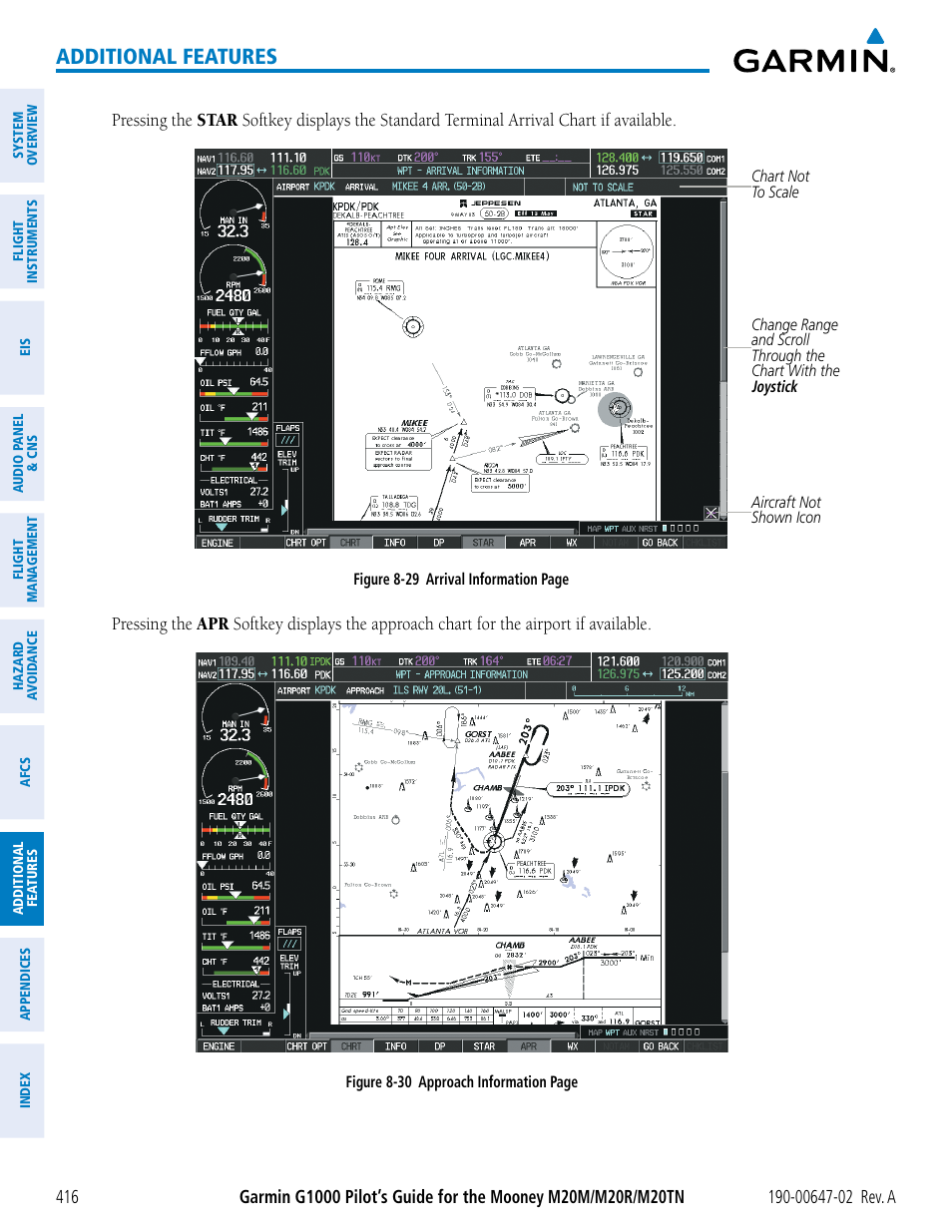 Additional features | Garmin G1000 Mooney M20TN User Manual | Page 430 / 524