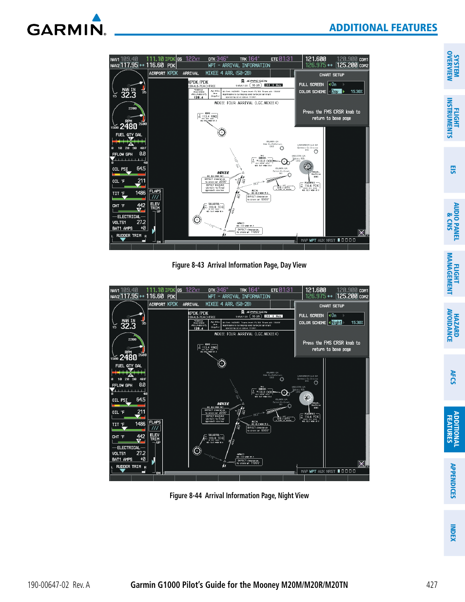 Additional features | Garmin G1000 Mooney M20TN User Manual | Page 441 / 524