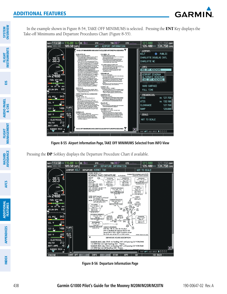 Additional features | Garmin G1000 Mooney M20TN User Manual | Page 452 / 524