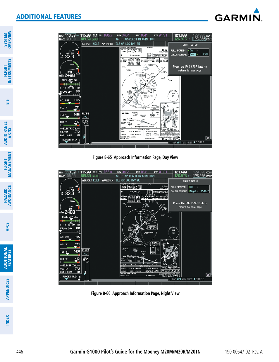 Additional features | Garmin G1000 Mooney M20TN User Manual | Page 460 / 524