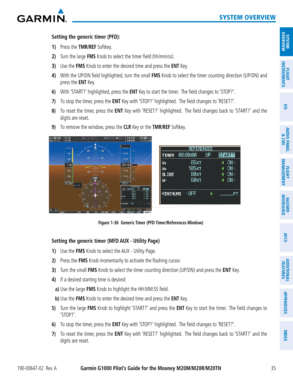 System overview | Garmin G1000 Mooney M20TN User Manual | Page 49 / 524