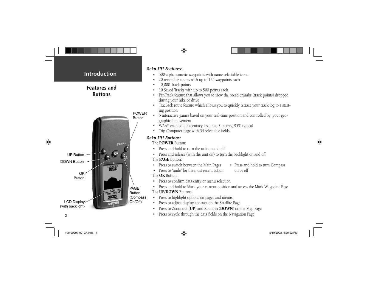 Garmin Geko 301 User Manual | Page 12 / 68