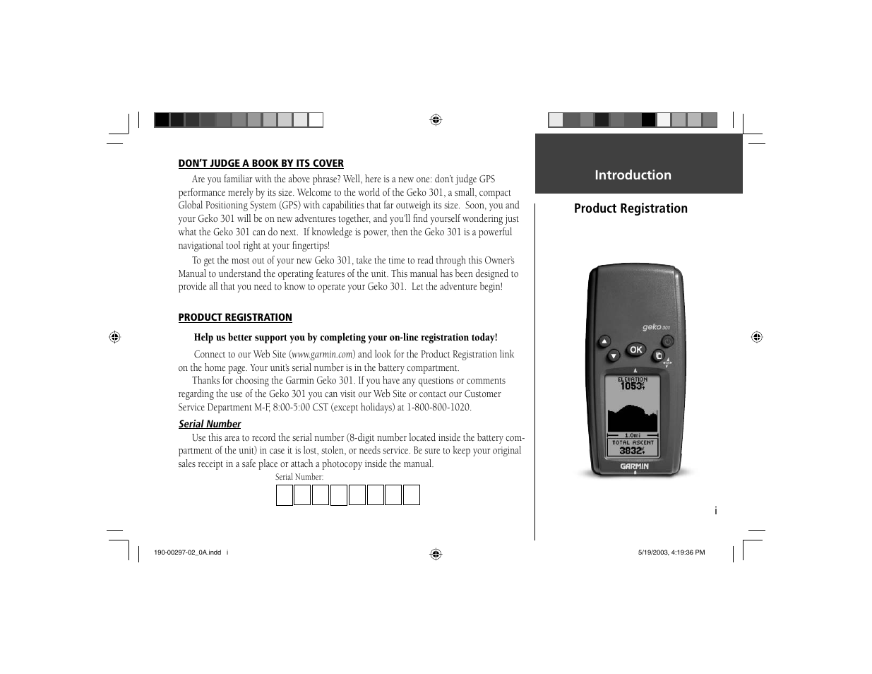Garmin Geko 301 User Manual | Page 3 / 68
