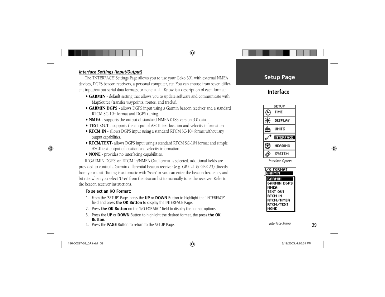 Garmin Geko 301 User Manual | Page 51 / 68