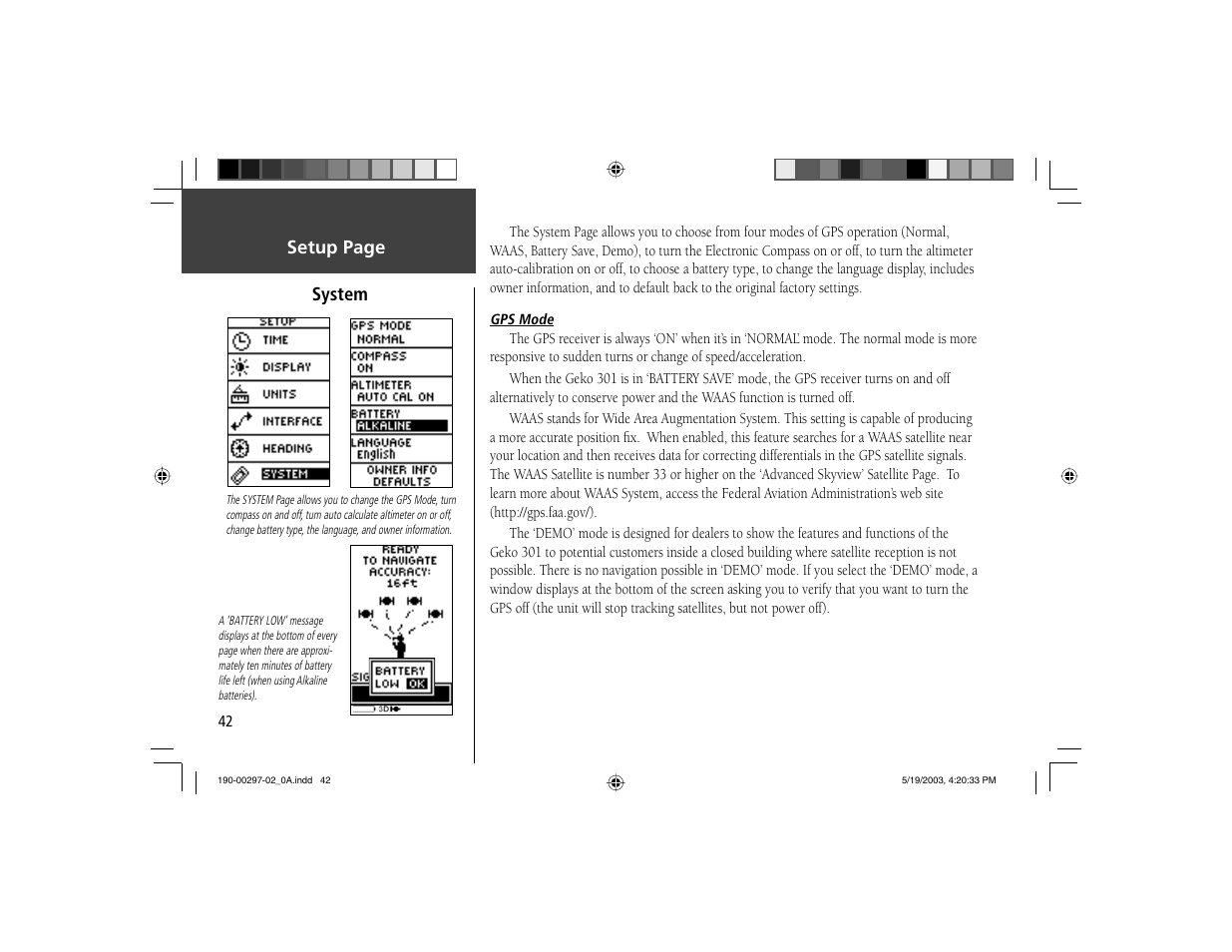 Garmin Geko 301 User Manual | Page 54 / 68