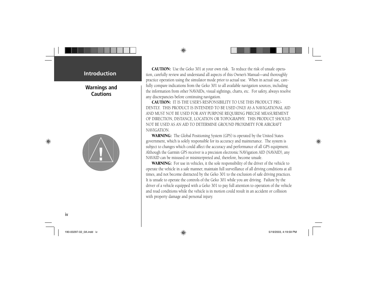 Garmin Geko 301 User Manual | Page 6 / 68