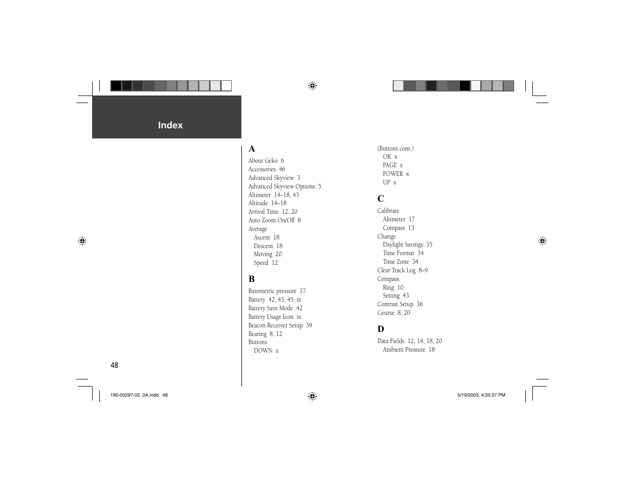 Garmin Geko 301 User Manual | Page 60 / 68