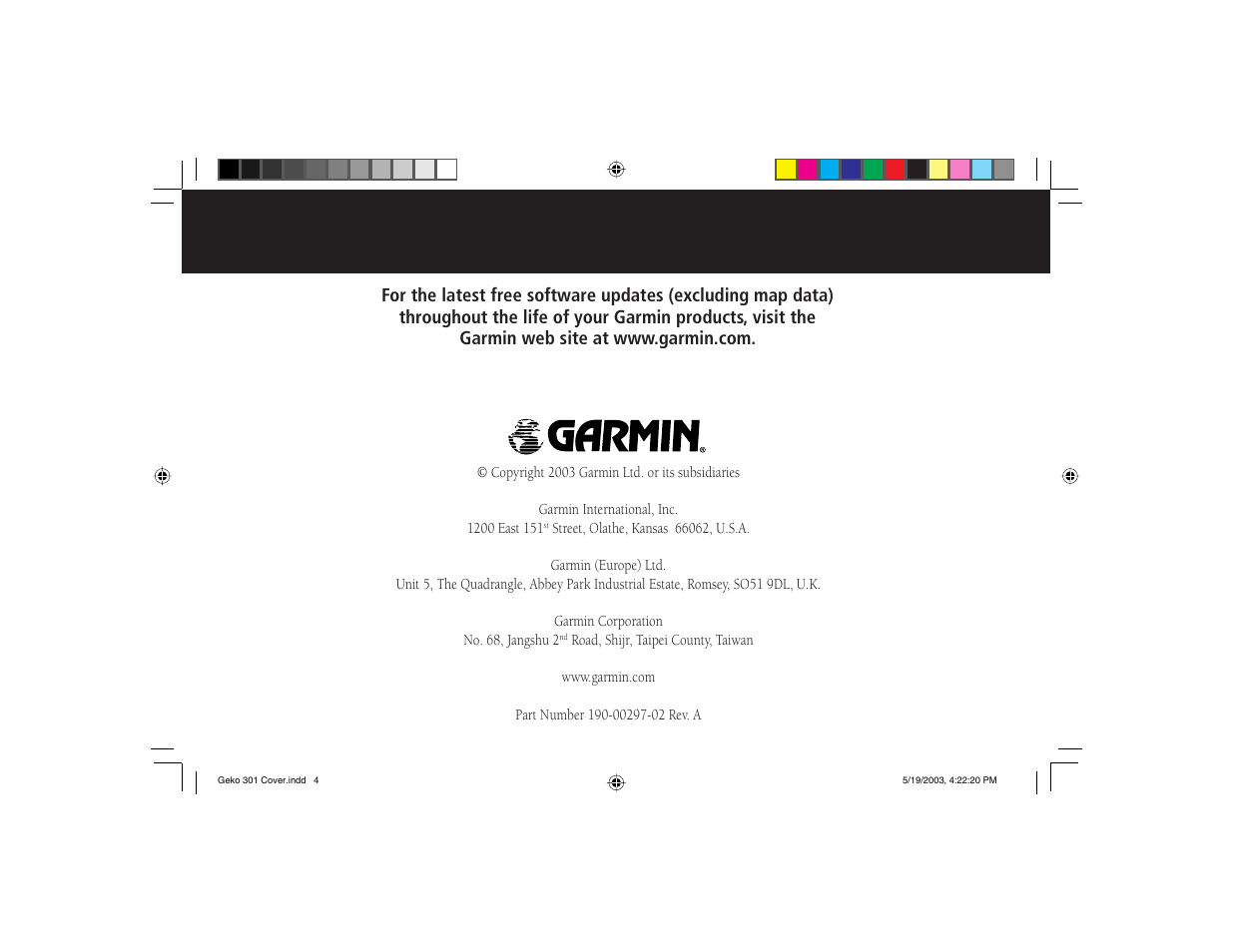 Garmin Geko 301 User Manual | Page 68 / 68