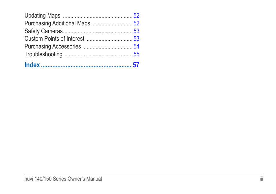 Garmin nuvi 154LMT User Manual | Page 5 / 68