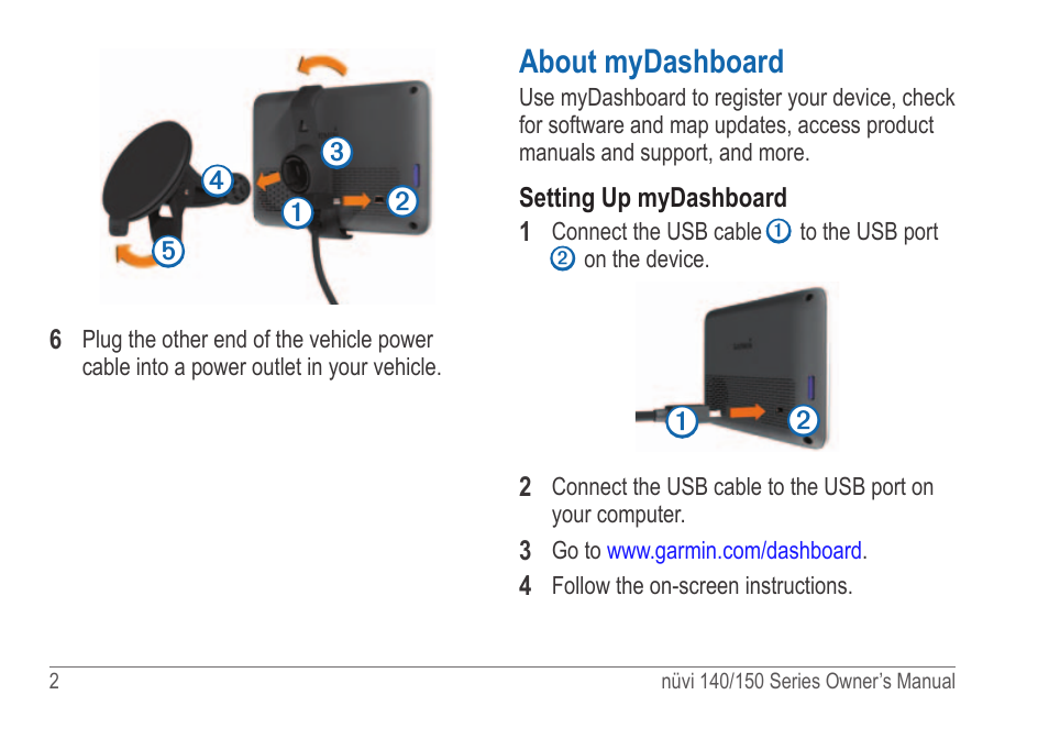 About mydashboard | Garmin nuvi 154LMT User Manual | Page 8 / 68