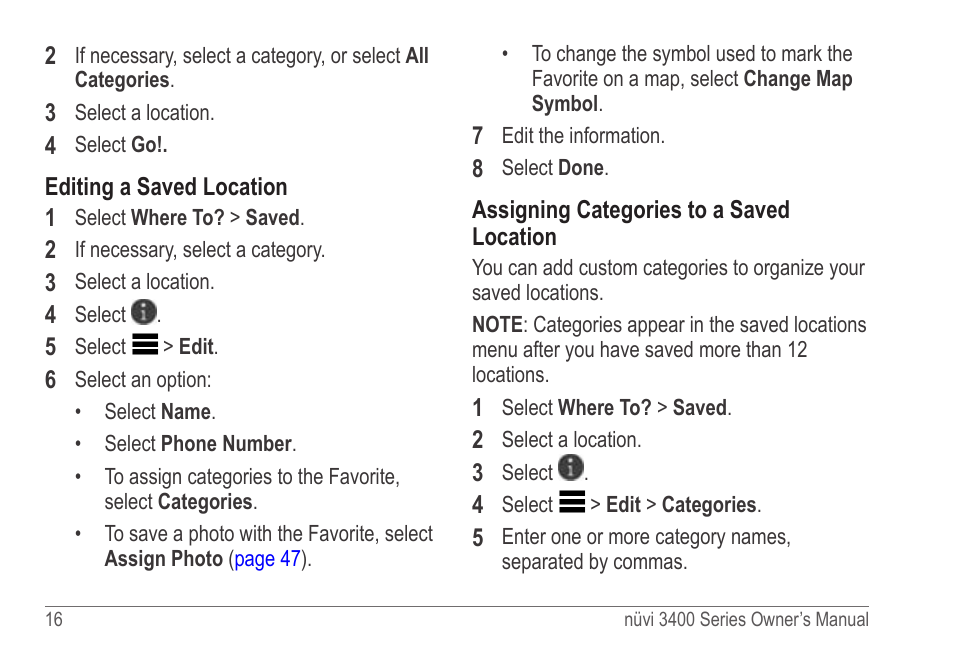 Garmin nuvi 3490 for Volvo Cars User Manual | Page 22 / 89