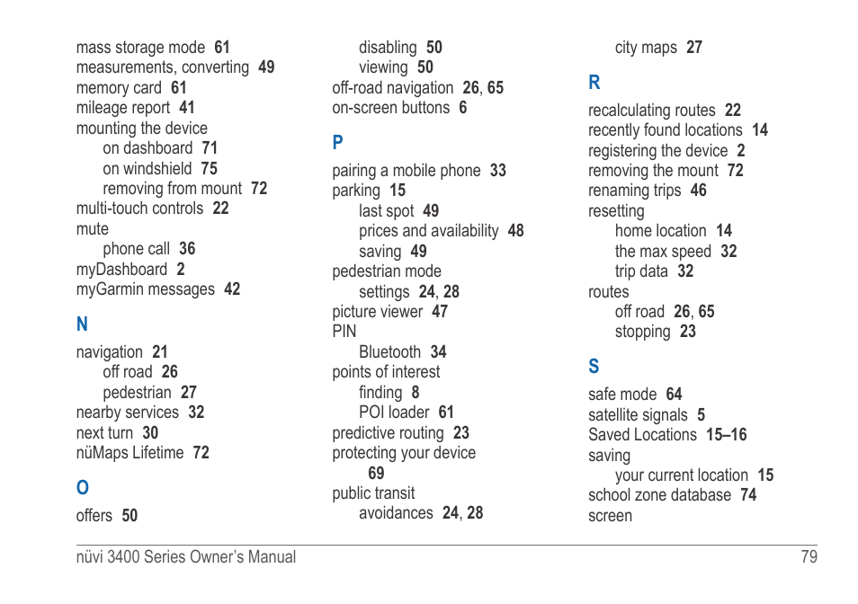 Garmin nuvi 3490 for Volvo Cars User Manual | Page 85 / 89