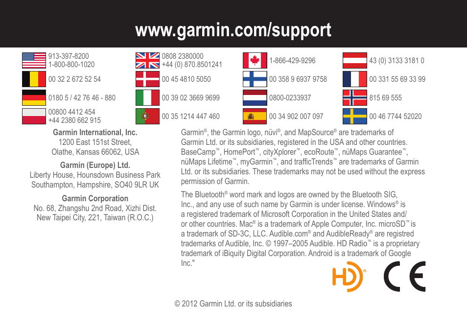 Garmin nuvi 3490 for Volvo Cars User Manual | Page 89 / 89